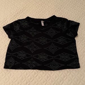 Aztec, cut out crop top